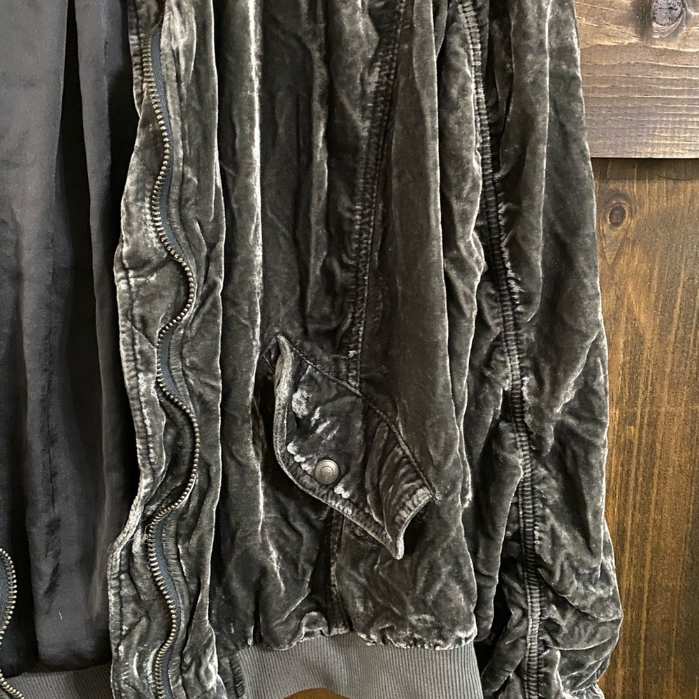 Velvet free people bomber jacket